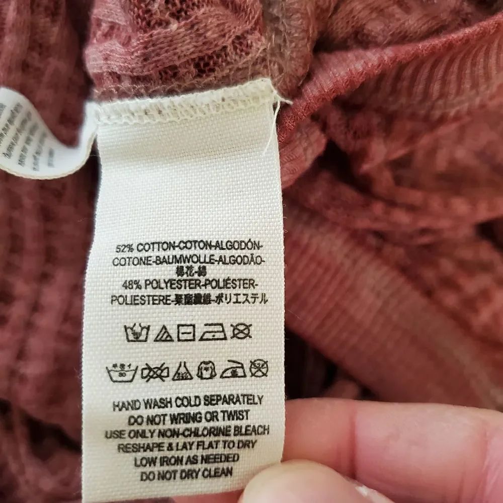 Free People South Side Thermal Top size Medium in Cinnamon Rust - Picture 10 of 11